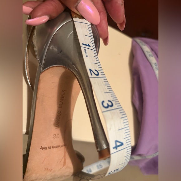 Manolo Blahnik Silver heels - Picture 11 of 11